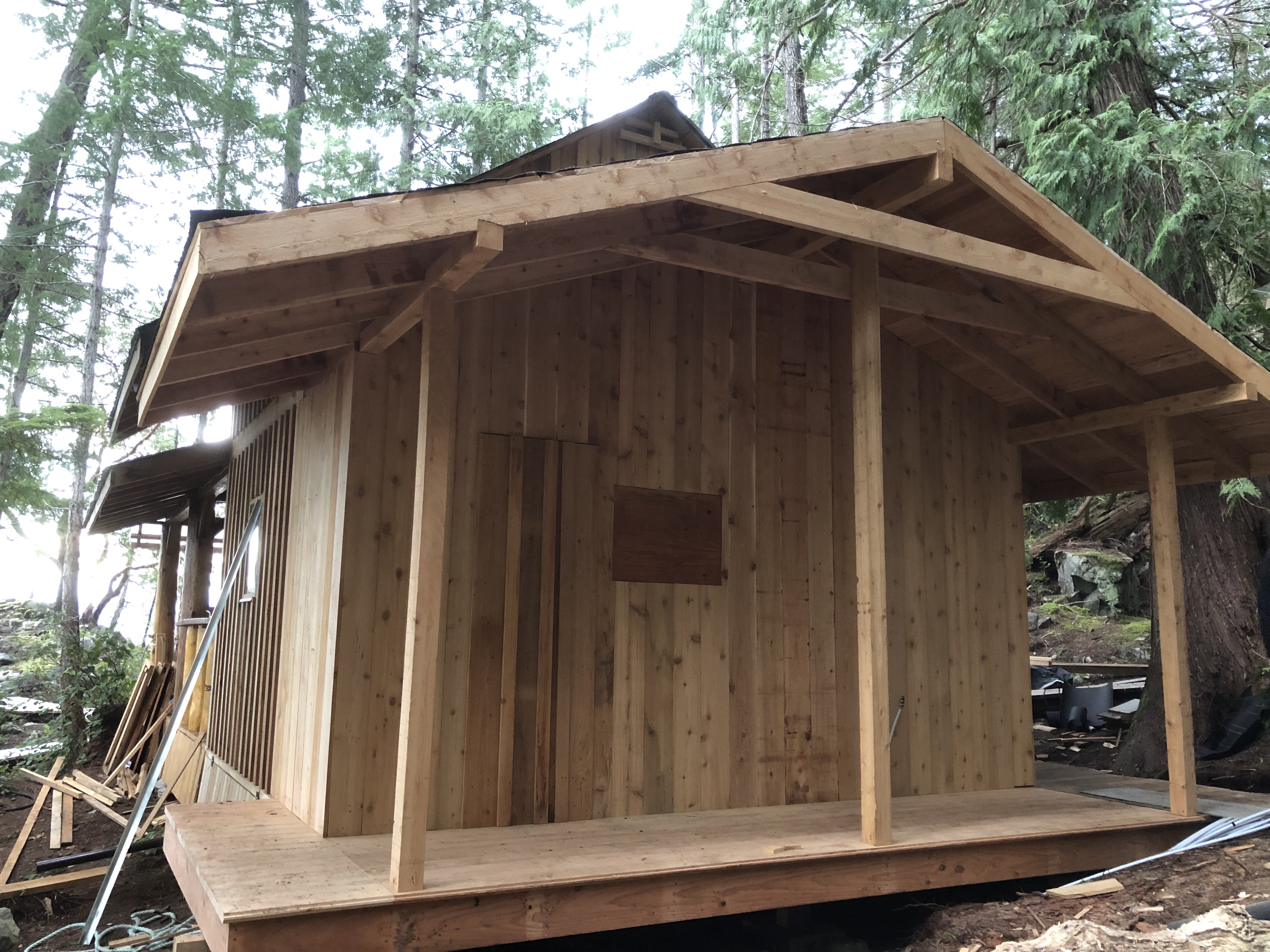 Kitchen expansion exterior shot at Cabana Desolation Eco Resort