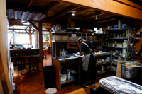 The chef at Cabana Desolation Eco Resort preparing a meal in the Cabana Cafe